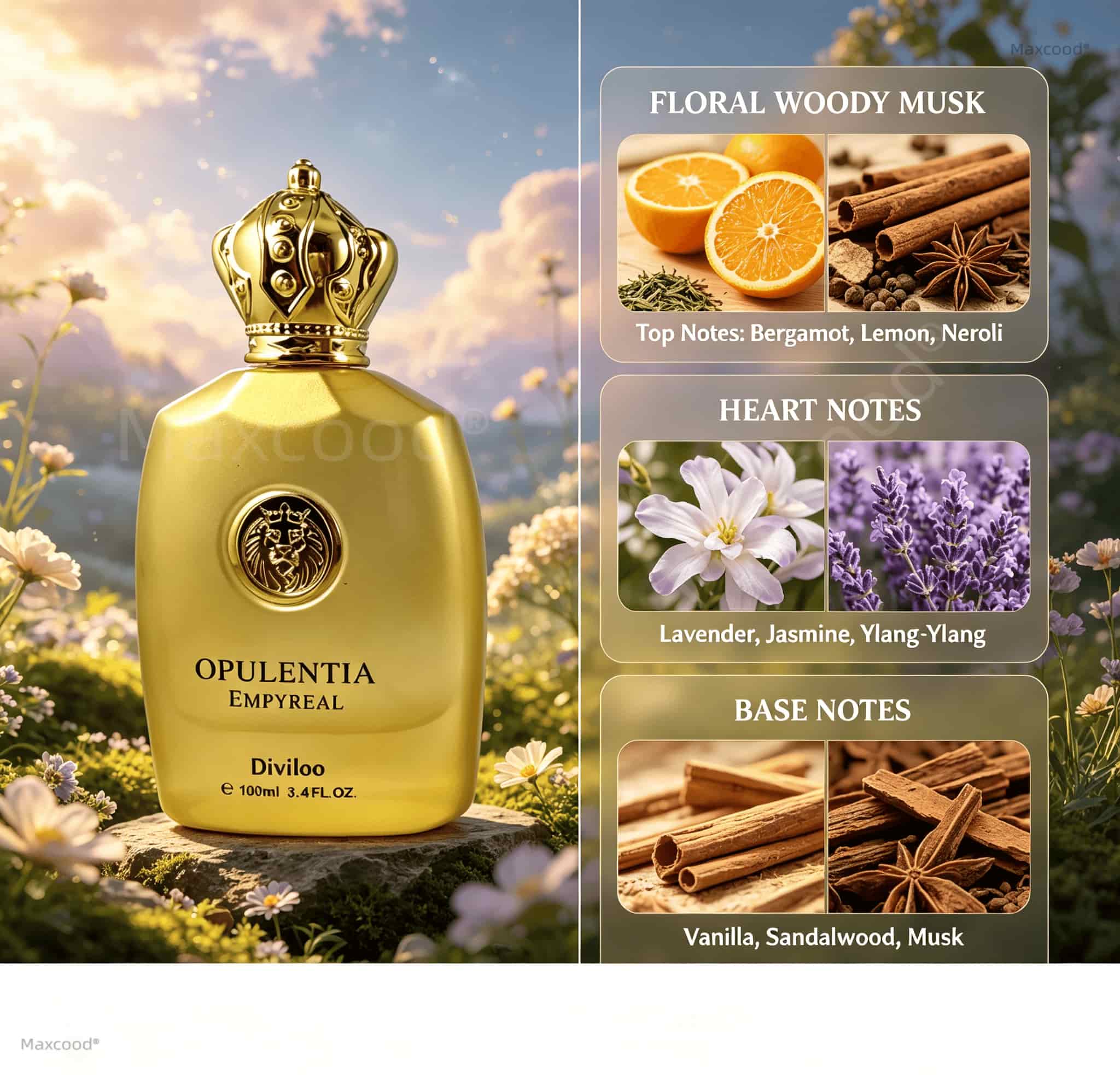 Floral, woody, and musky notes - Perfume Fragrance Long Lasting recensione e prezzo